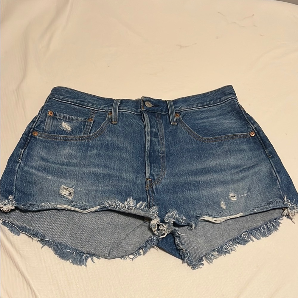 Levi’s Denim Distressed Women Shorts